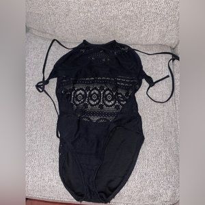 Crochet black one piece